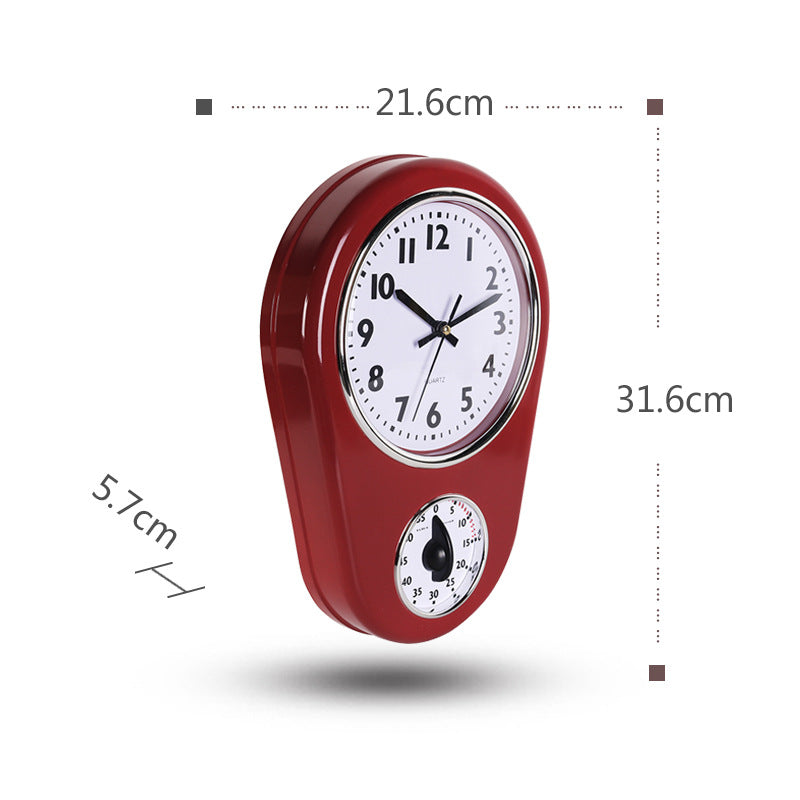 No-Punching Kitchen Magnetic Suction Clock